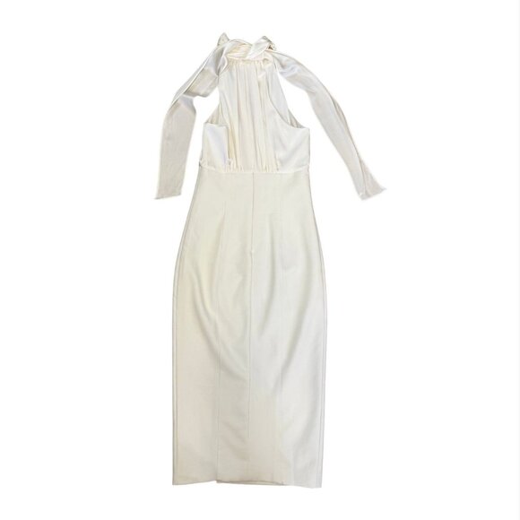 CINQ A SEPT Emerie Dress Ivory White Midi $595 NWT Sz 2 - Picture 4 of 6